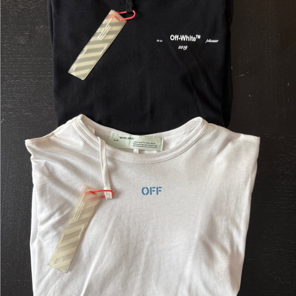 Off-White Black and White Short Sleeve Tees